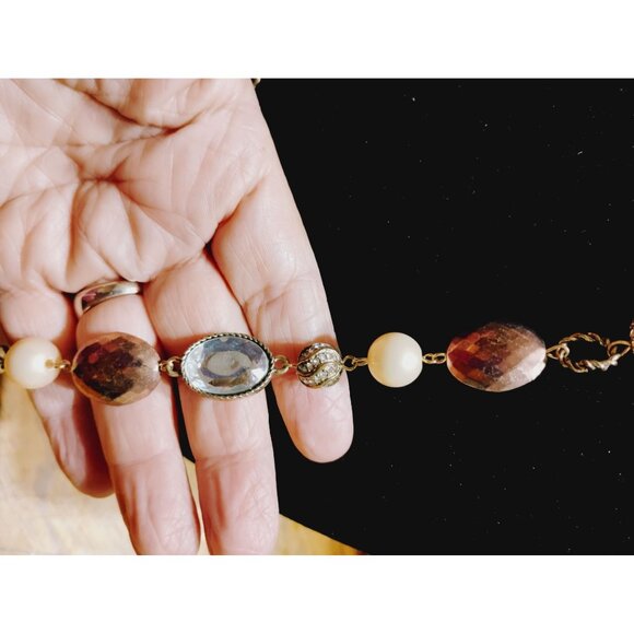 Unbranded Vintage beaded necklace 26"    J-3 - Picture 3 of 11